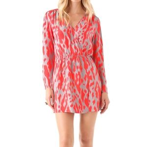 Parker Quilted Shoulder Dress in Red Spot